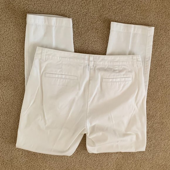 2/$20 - Lord & Taylor White Ankle Pants - Size 8 - Picture 3 of 8